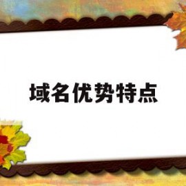 域名优势特点(域名具有什么性)