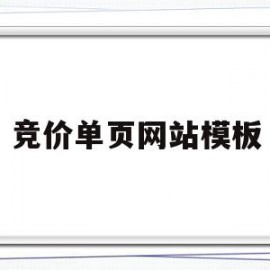 竞价单页网站模板(竞价单页网站模板怎么做)