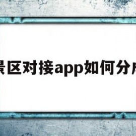 景区对接app如何分成(景区对接app如何分成两种)