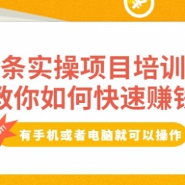 头条实操项目培训课，教你如何快速赚钱