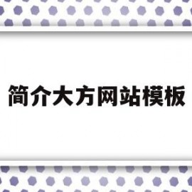 简介大方网站模板(简介大方网站模板图片)