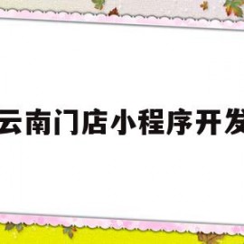 云南门店小程序开发(云南本土小程序开发运营公司)