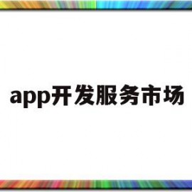 app开发服务市场(app开发服务市场分析)