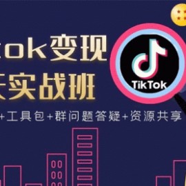 tiktok变现四天实战班连怼技术+矩阵玩法赚,单账号月入2000美金(实操视频)