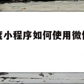 百度小程序如何使用微信支付(百度小程序如何使用微信支付功能)