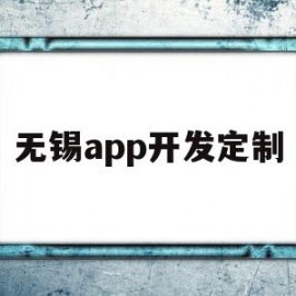 无锡app开发定制(无锡app开发定制公司)