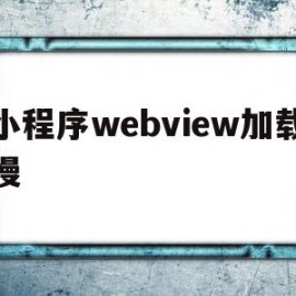 小程序webview加载慢(微信小程序webview渲染机制)