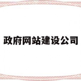 政府网站建设公司(政府网站建设公司名称)