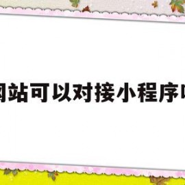 网站可以对接小程序吗(网站可以对接小程序吗知乎)