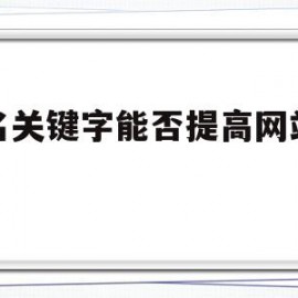 域名关键字能否提高网站排名的简单介绍