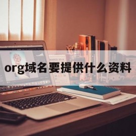 org域名要提供什么资料(org域名注册的作用不容忽视)