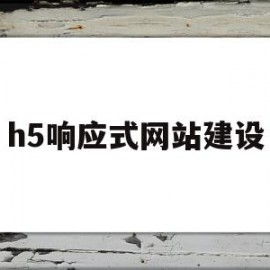 h5响应式网站建设(H5响应式网站建设平台)