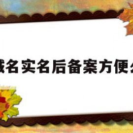 域名实名后备案方便么(腾讯云域名实名认证是不是就是备案)