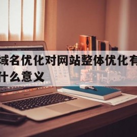 域名优化对网站整体优化有什么意义(域名优化对网站整体优化有什么意义吗)