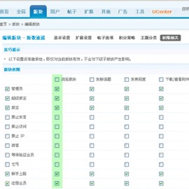 Discuz教程：如何设定版块的访问权限