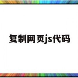 复制网页js代码(复制网页js代码怎么操作)