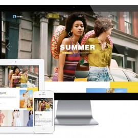响应式品牌时尚女装网站模板