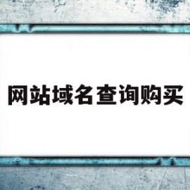 网站域名查询购买(网站域名查询购买信息)