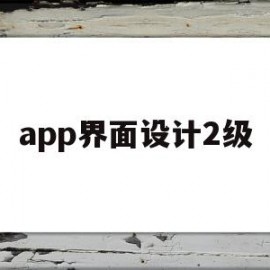 app界面设计2级(APP界面设计的优缺点)