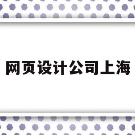 网页设计公司上海(网页设计公司上海有几家)