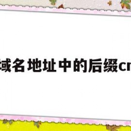 域名地址中的后缀cn(常见的域名后缀有哪些,各是什么含义?)