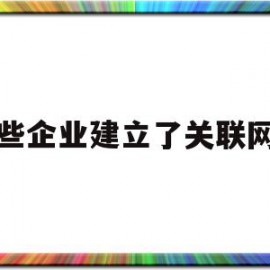 哪些企业建立了关联网站(哪些企业建立了关联网站制度)