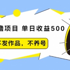 抖音0撸项目：单日收益500，不发作品，不养号