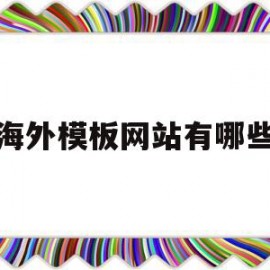 海外模板网站有哪些(海外模板网站有哪些软件)