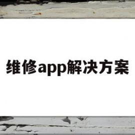 维修app解决方案(维修app下载)