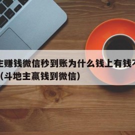 斗地主赚钱微信秒到账为什么钱上有钱不能发出去（斗地主赢钱到微信）