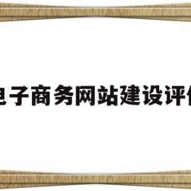 电子商务网站建设评价(电子商务网站建设技术综述)