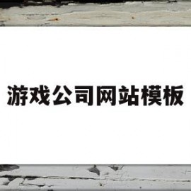 游戏公司网站模板(游戏公司网站模板怎么做)