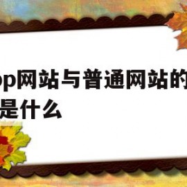 关于app网站与普通网站的区别是什么的信息