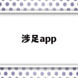 涉足app(涉足造句)