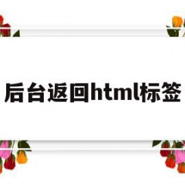 后台返回html标签(html返回数据)