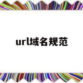 url域名规范(url 域名 域名系统关系)