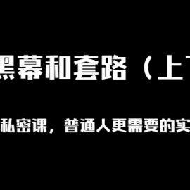 一诺重磅私密课，普通人更需要的实战套路《商业黑幕和套路》