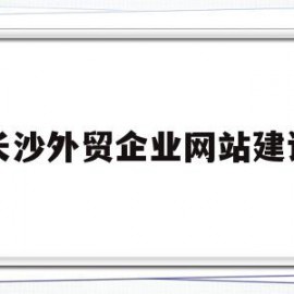 长沙外贸企业网站建设(长沙外贸企业网站建设项目)