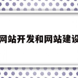 网站开发和网站建设(网站建设开发方式)