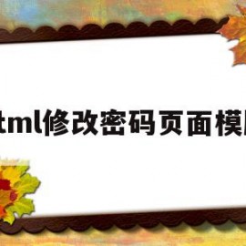 html修改密码页面模版(html密码设置为字母或者数字)