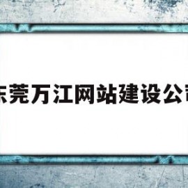 东莞万江网站建设公司(东莞万江房价多少钱一平米)