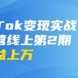 龟课·Tik Tok变现实战训练营线上第2期：日入上百+美刀 月收益上万不成问题