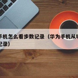 华为手机怎么看步数记录（华为手机从哪里看步数记录）