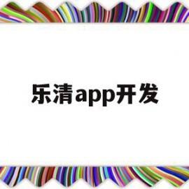 乐清app开发(乐清app开发公司)