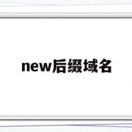 new后缀域名(域名中后缀gov)