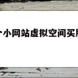 做个小网站虚拟空间买服务器(做个小网站虚拟空间买服务器可以吗)