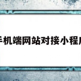 手机端网站对接小程序(手机端网站对接小程序有哪些)