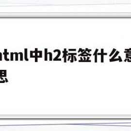 html中h2标签什么意思(html中写css用什么标签)