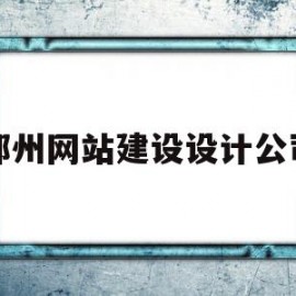 郑州网站建设设计公司(郑州网站建设方案咨询)