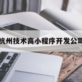 包含杭州技术高小程序开发公司的词条